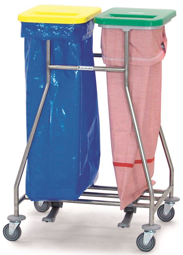 Wäschesammler, geeignet für Schmutzwäsche und Abfall - 13030